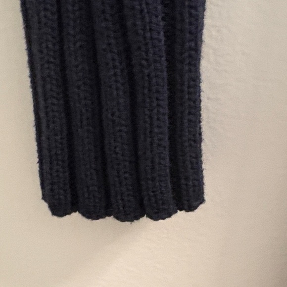 Banana Republic Dark Navy Ribbed Long-Sleeve Midi Dress - Picture 7 of 7